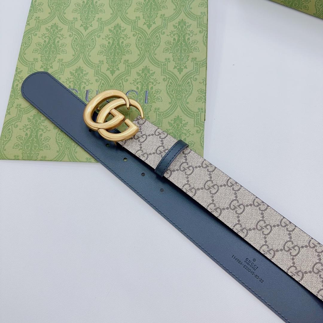Gucci GG Marmont Reversible Belt - PerfectKickZ