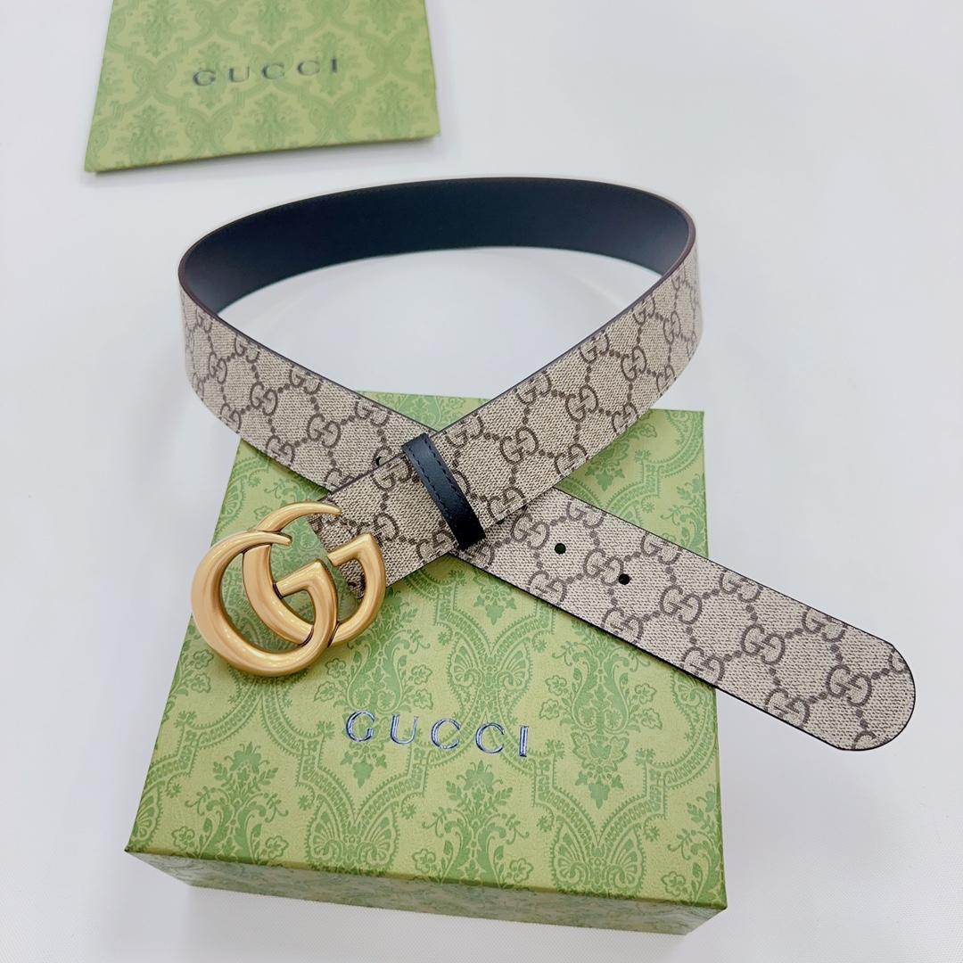 Gucci GG Marmont Reversible Belt - PerfectKickZ
