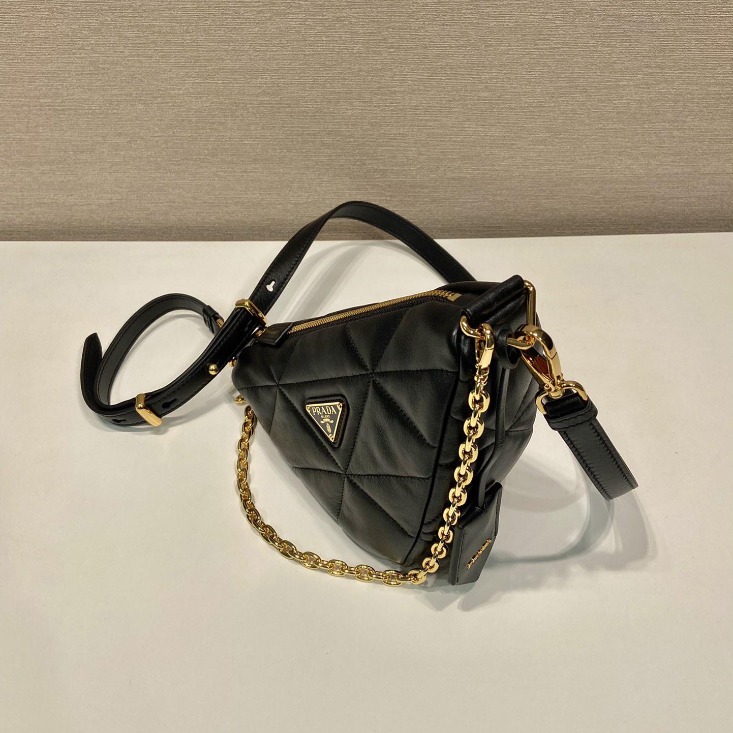 Prada Triangle Leather Bag(26-15-11cm) - PerfectKickZ