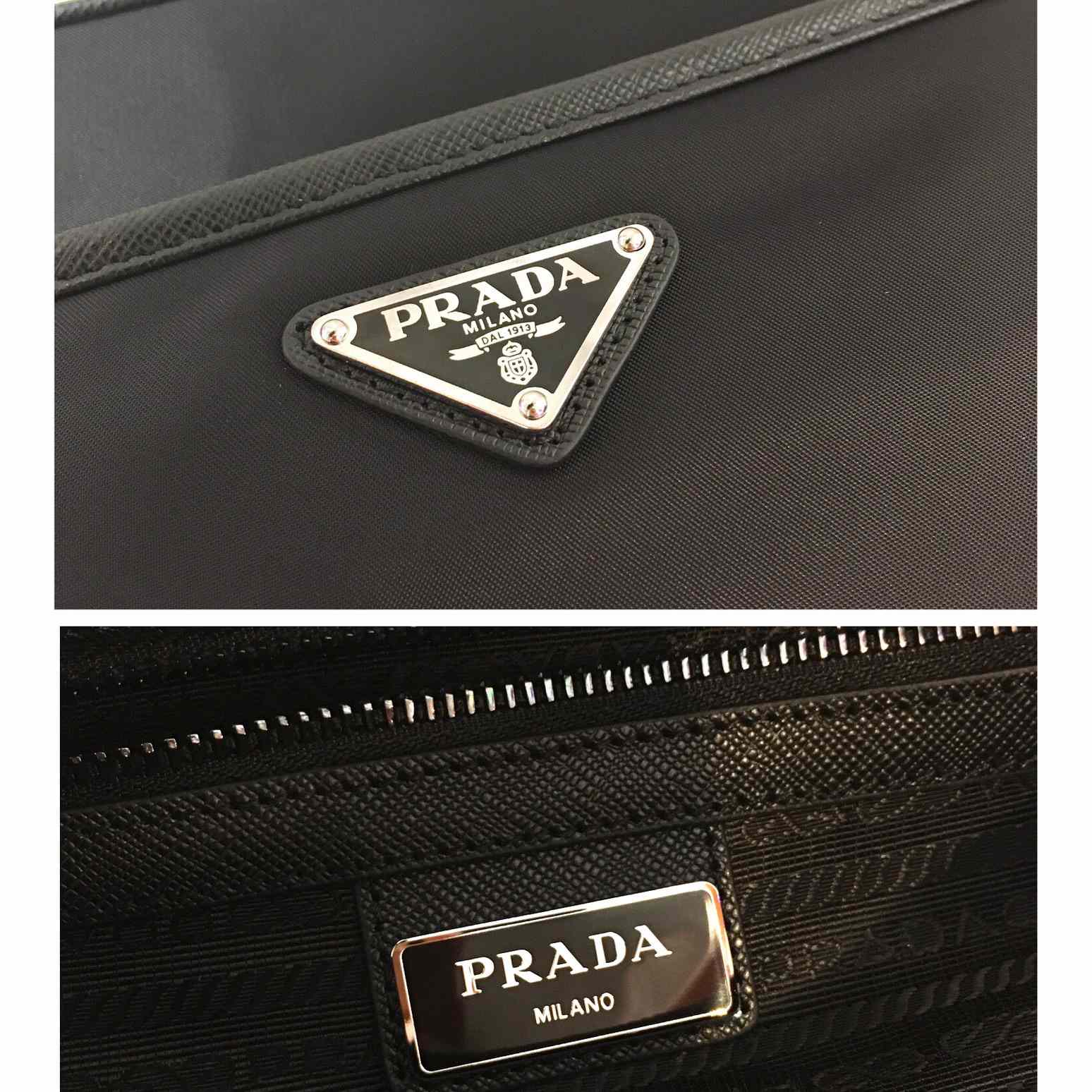 Prada Re-Nylon And Saffiano Leather Shoulder Bag(23x16x7cm) - PerfectKickZ