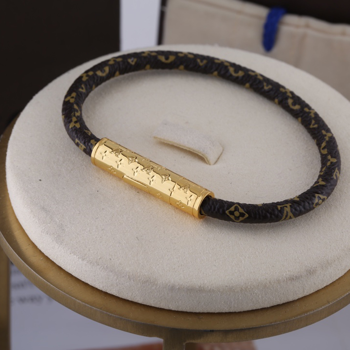 Louis Vuitton Brown Monogram Bracelet - PerfectKickZ