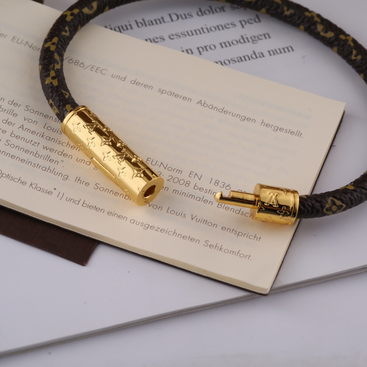 Louis Vuitton Brown Monogram Bracelet - PerfectKickZ