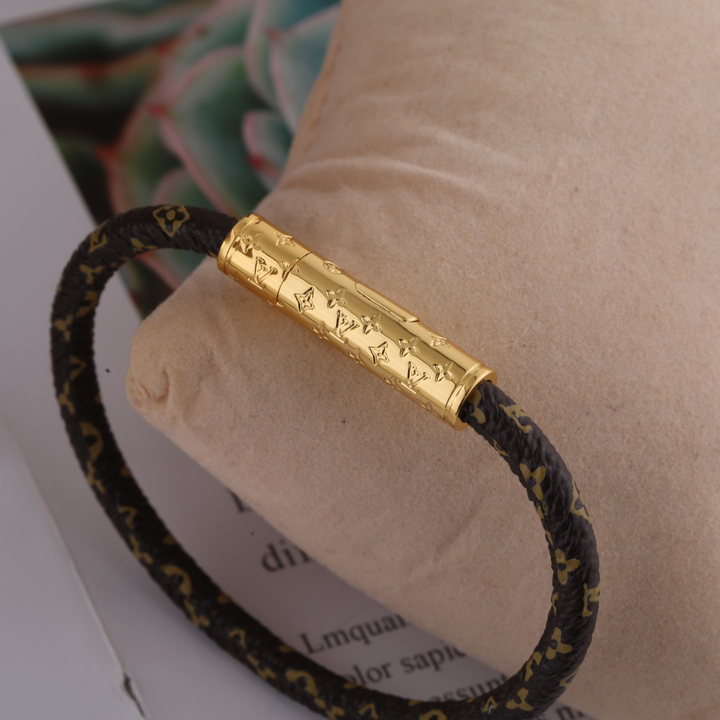 Louis Vuitton Brown Monogram Bracelet - PerfectKickZ