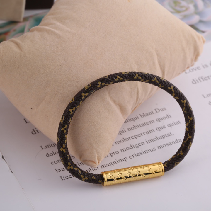 Louis Vuitton Brown Monogram Bracelet - PerfectKickZ