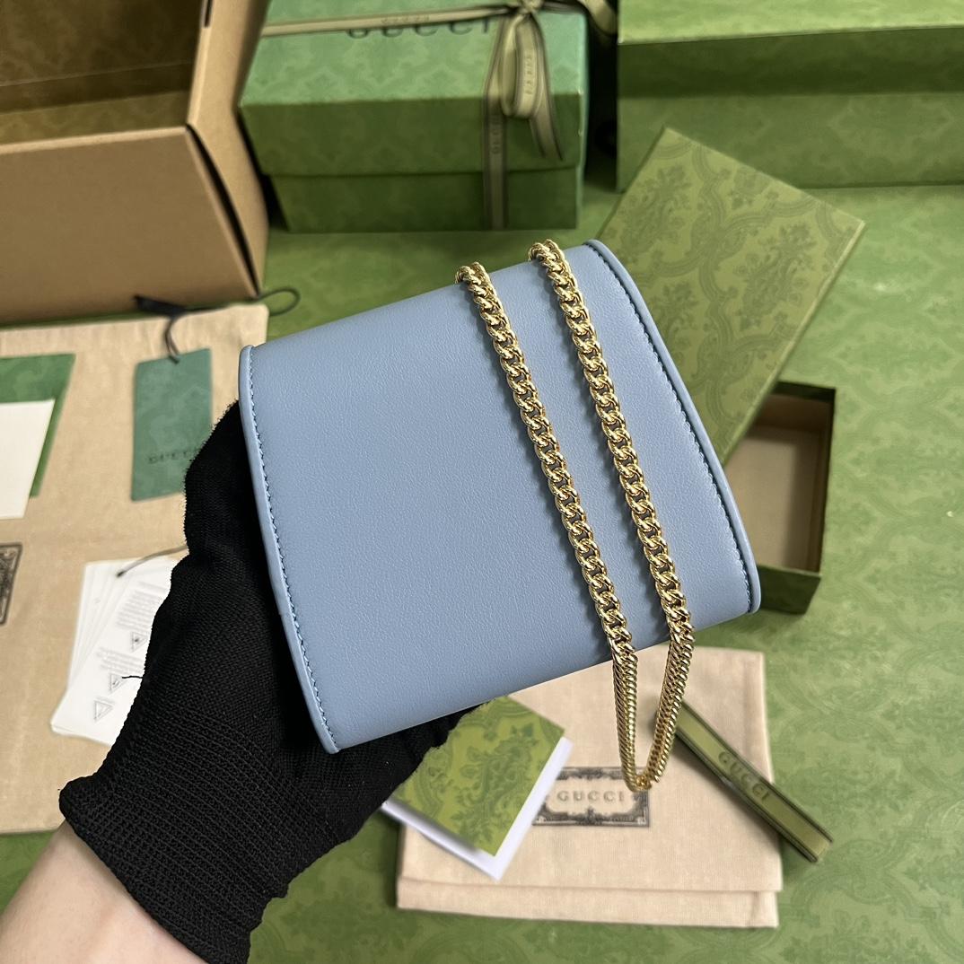 Gucci Blondie Medium Chain Wallet(12.5-11-2.5cm) - PerfectKickZ