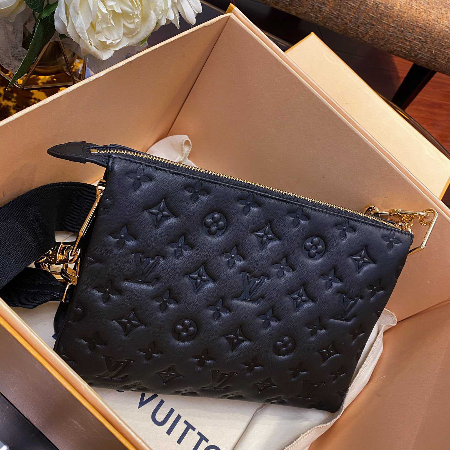 Louis Vuitton Coussin Black Lamb (26 x 20 x 12cm)    M57790  - PerfectKickZ