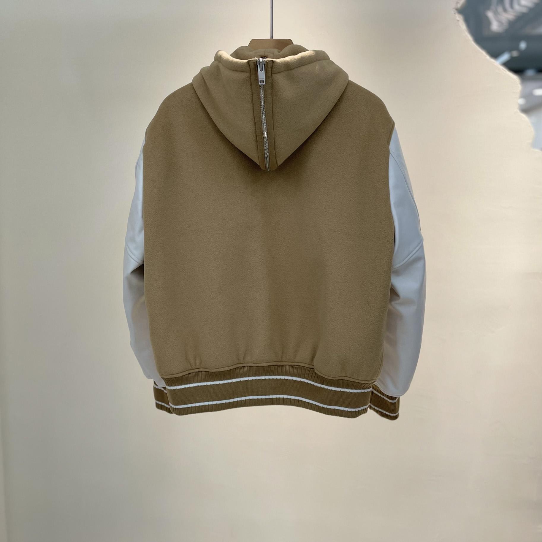 Givenchy Hooded Wool And Leather Big Varsity Jacket - PerfectKickZ
