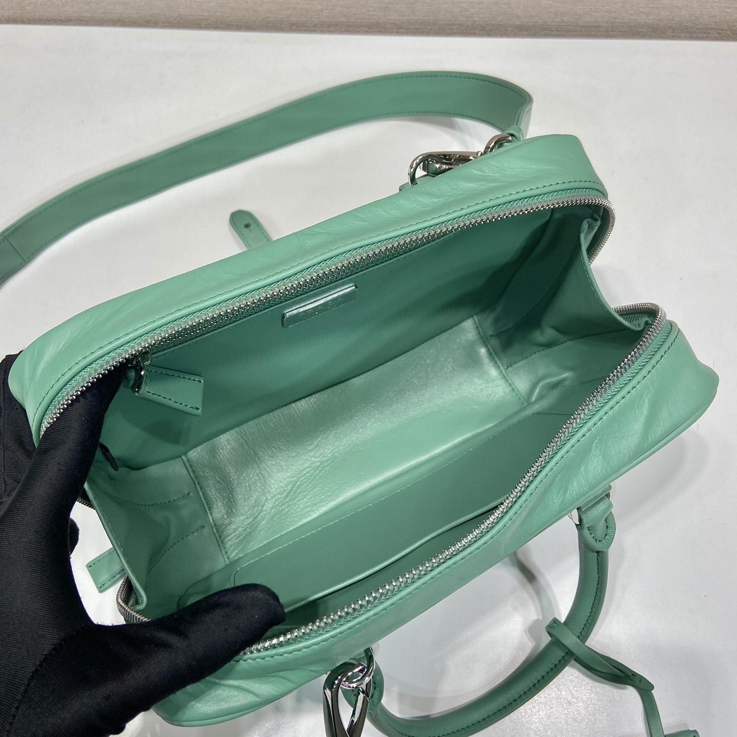 Prada Medium Antique Nappa Leather Top Handle Bag - PerfectKickZ