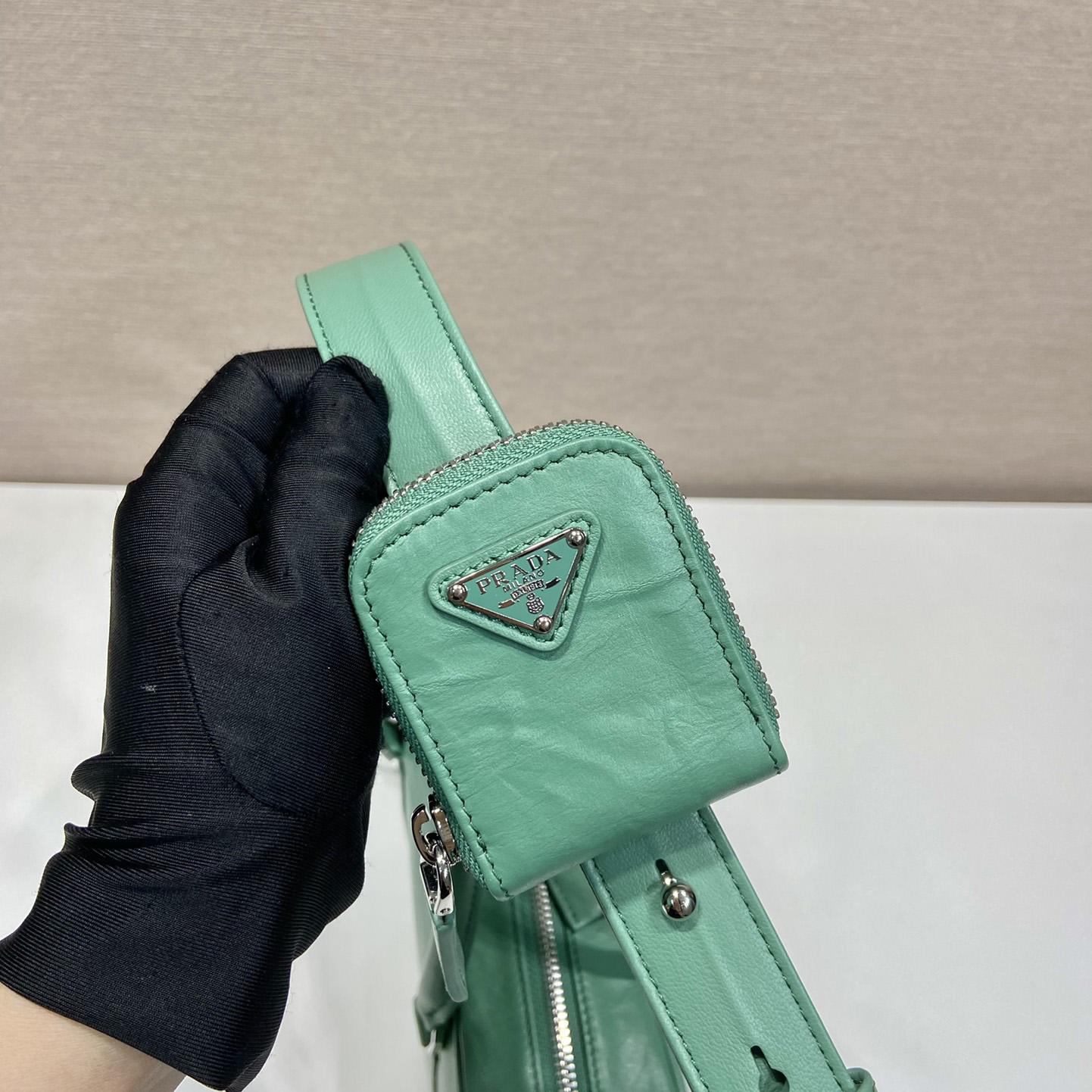 Prada Medium Antique Nappa Leather Top Handle Bag - PerfectKickZ