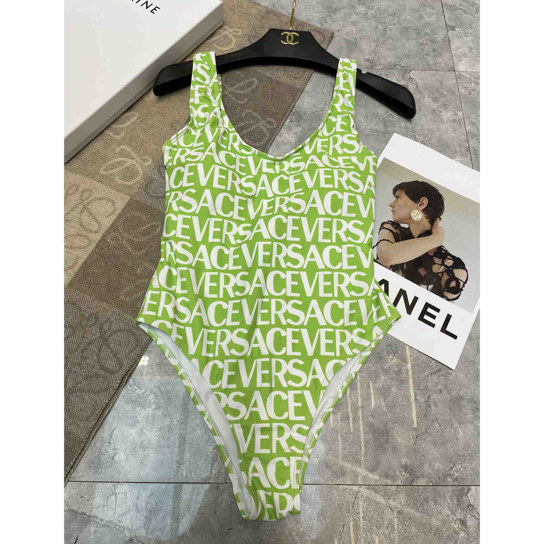 Versace Logo One-Piece Swimsuit - PerfectKickZ