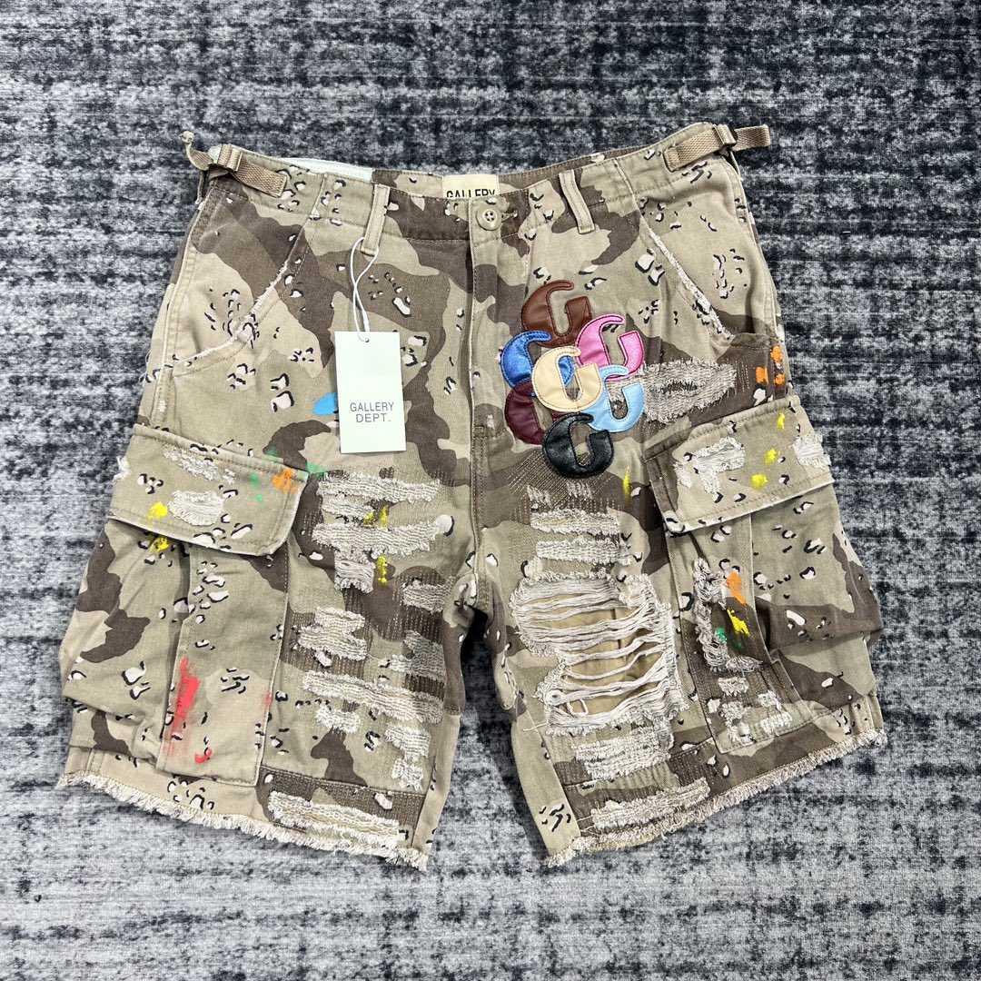 Gallery Dept G Patch Camo Cargo Shorts   630 - PerfectKickZ