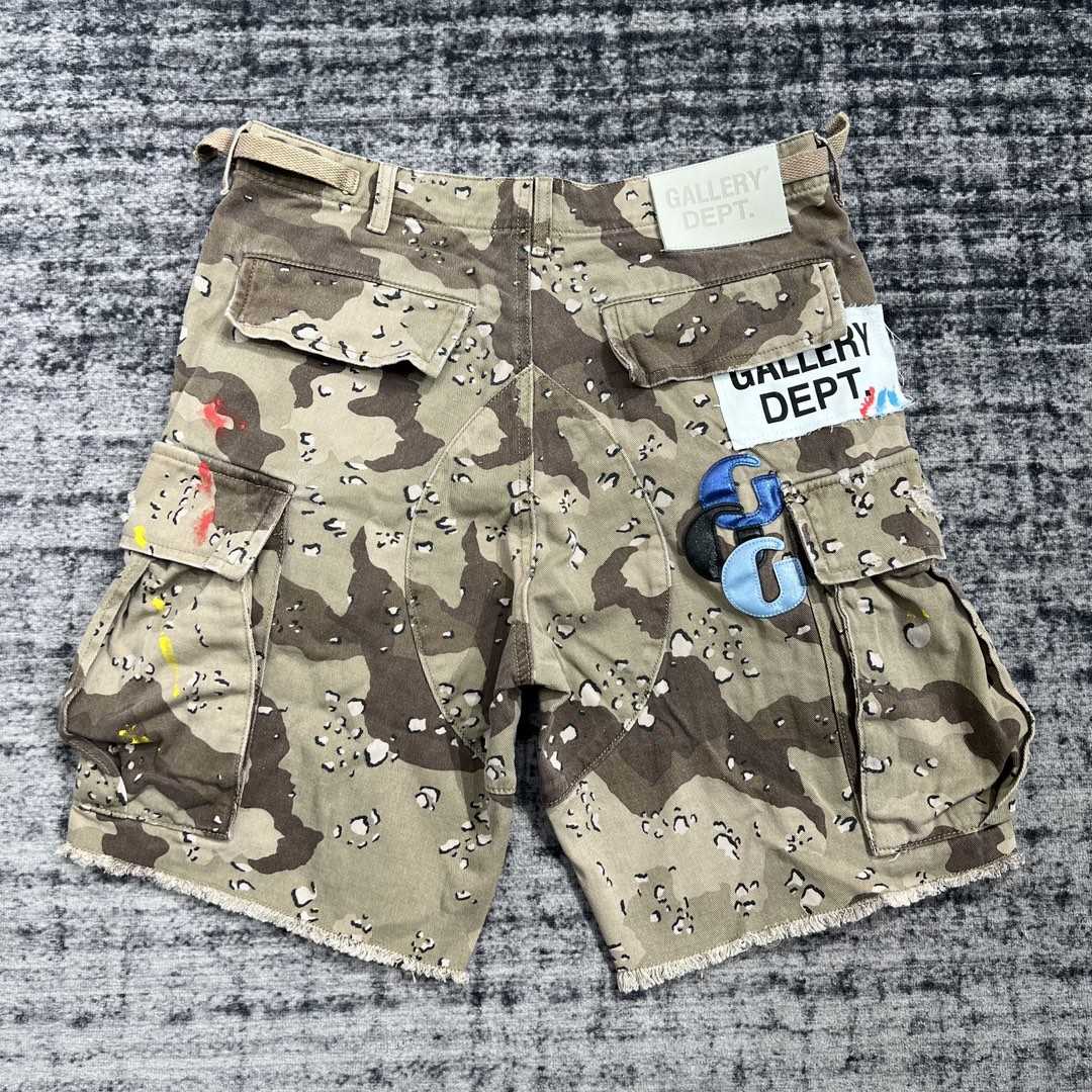 Gallery Dept G Patch Camo Cargo Shorts   630 - 