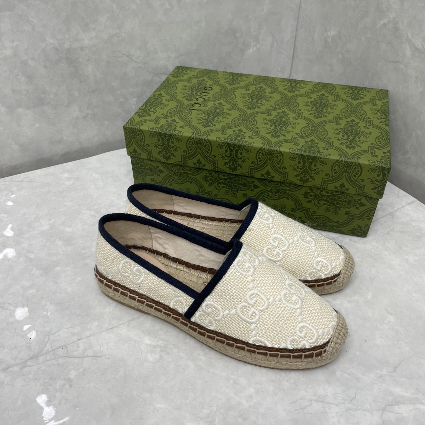 Gucci GG Embroidered Canvas Espadrilles - PerfectKickZ