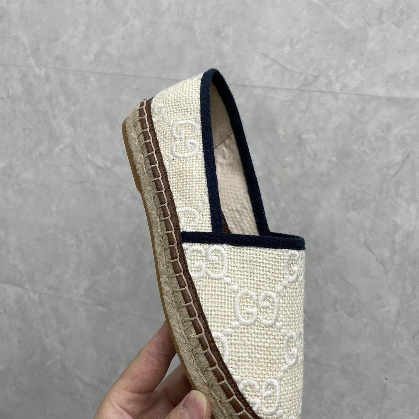 Gucci GG Embroidered Canvas Espadrilles - PerfectKickZ