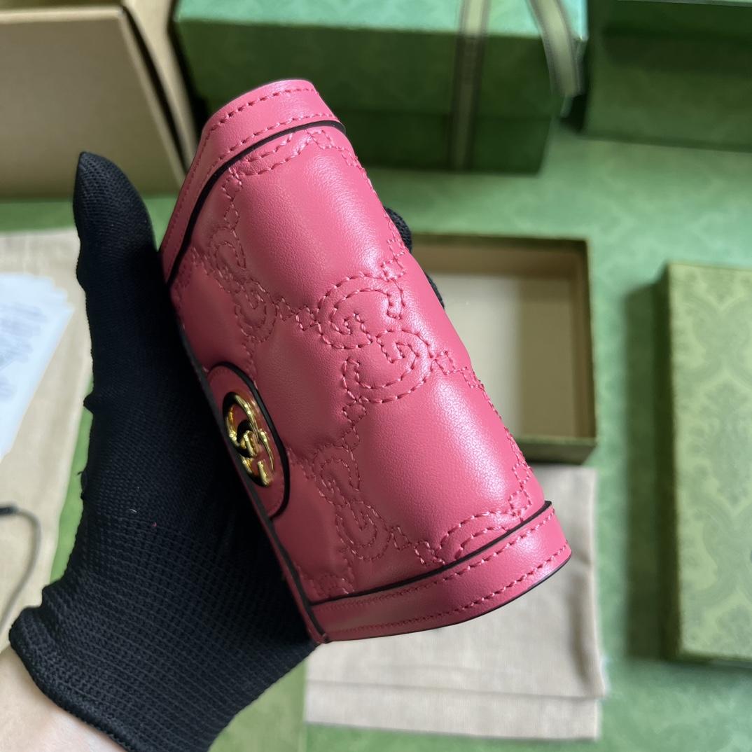Gucci GG Matelasse Card Case Wallet - PerfectKickZ