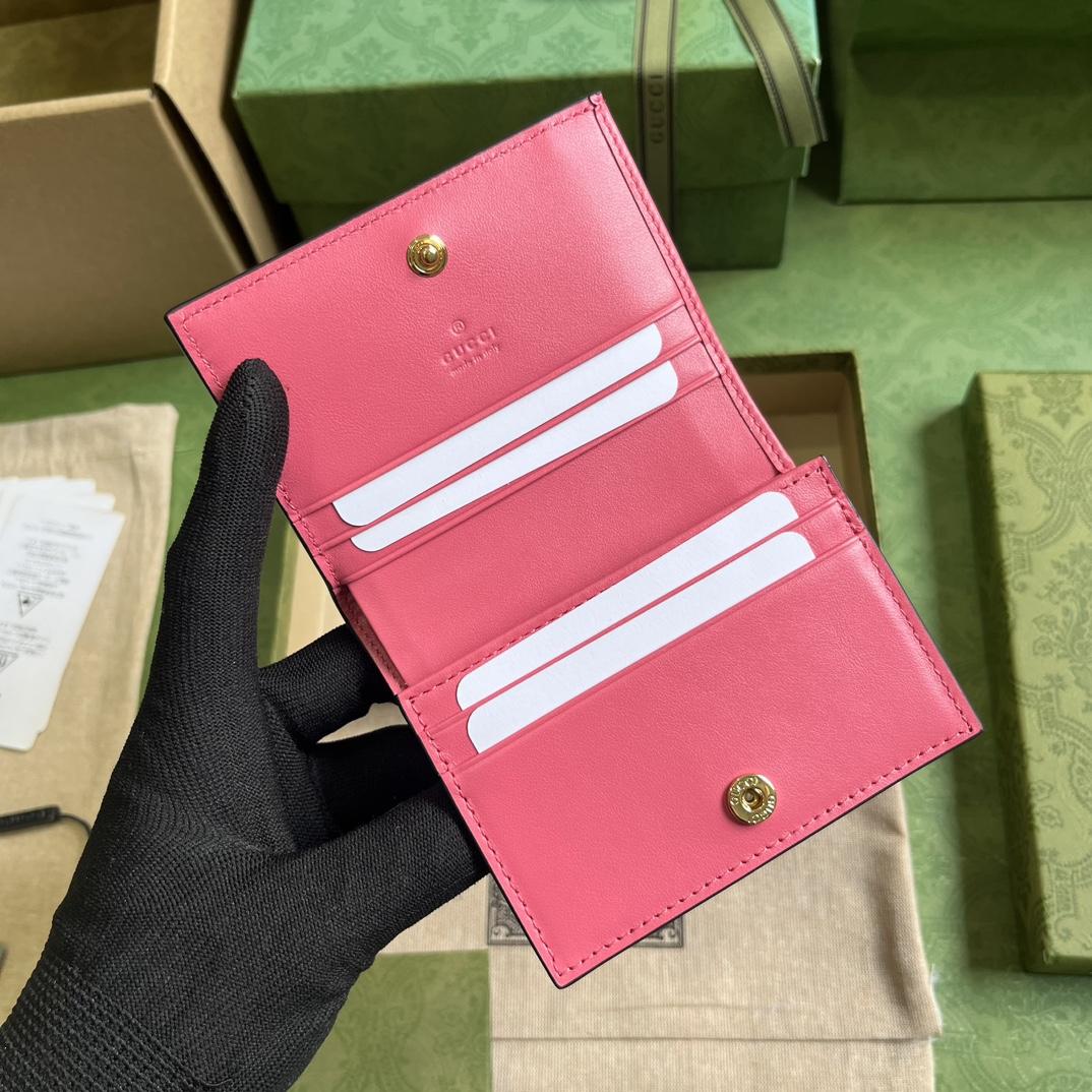 Gucci GG Matelasse Card Case Wallet - PerfectKickZ