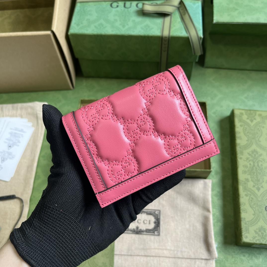 Gucci GG Matelasse Card Case Wallet - 