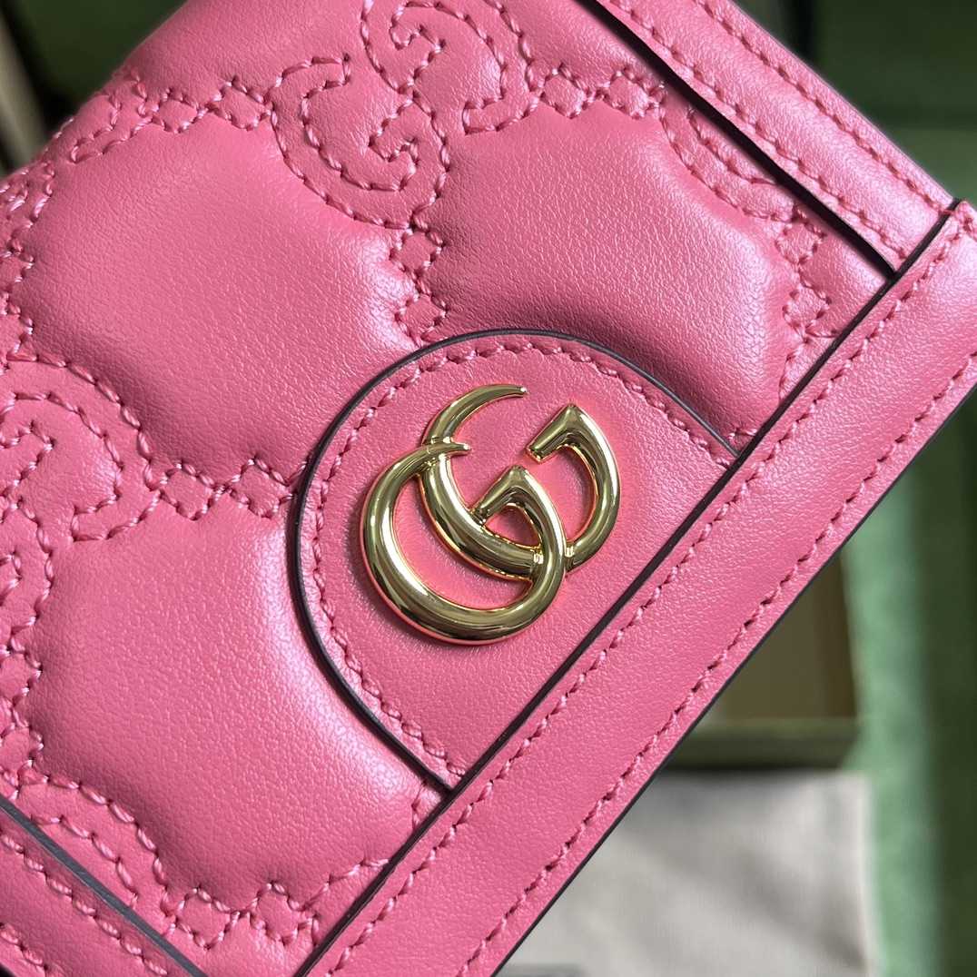 Gucci GG Matelasse Card Case Wallet - 