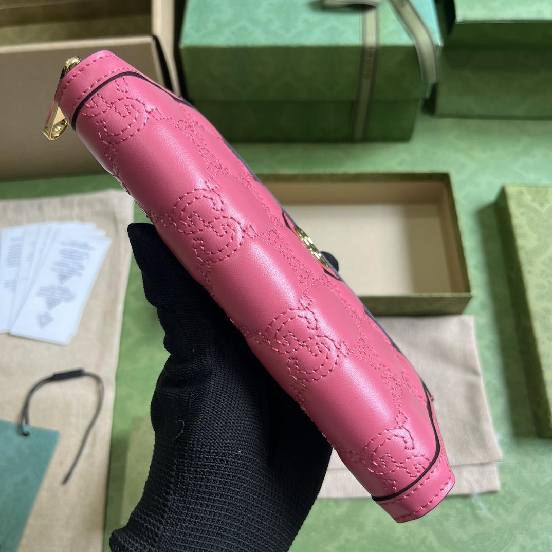 Gucci GG Matelasse Zip-around Wallet - PerfectKickZ