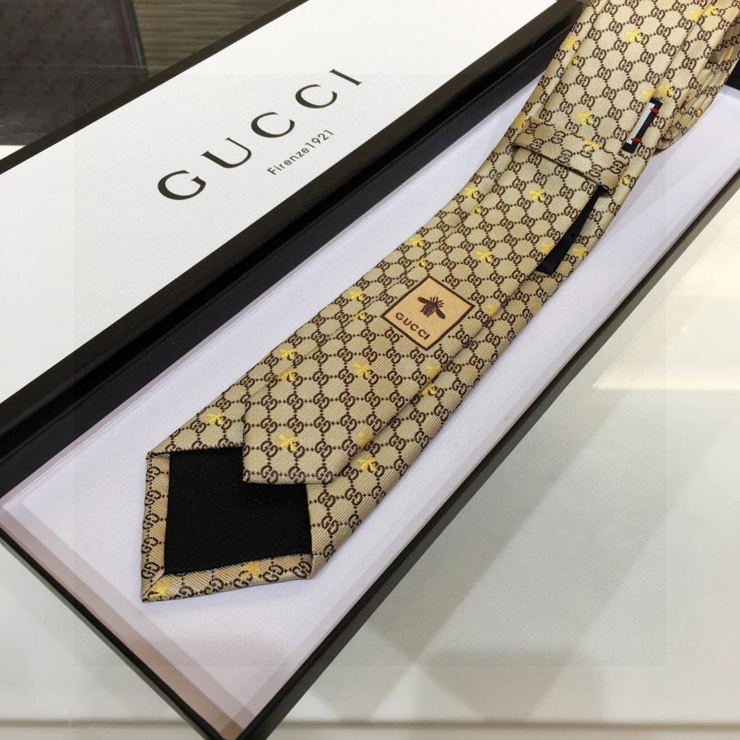 Gucci GG Bees Silk Tie - PerfectKickZ