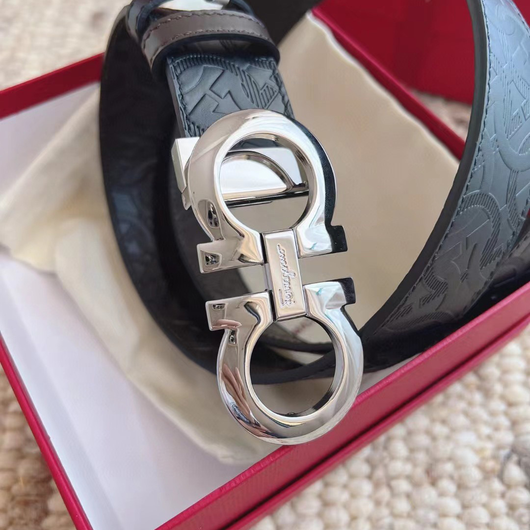 Ferragamo Reversible Leather Belt - PerfectKickZ
