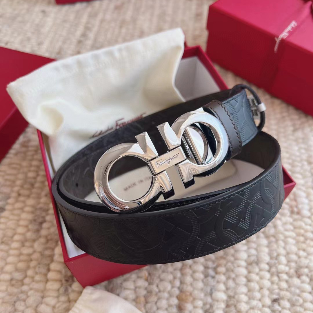 Ferragamo Reversible Leather Belt - PerfectKickZ