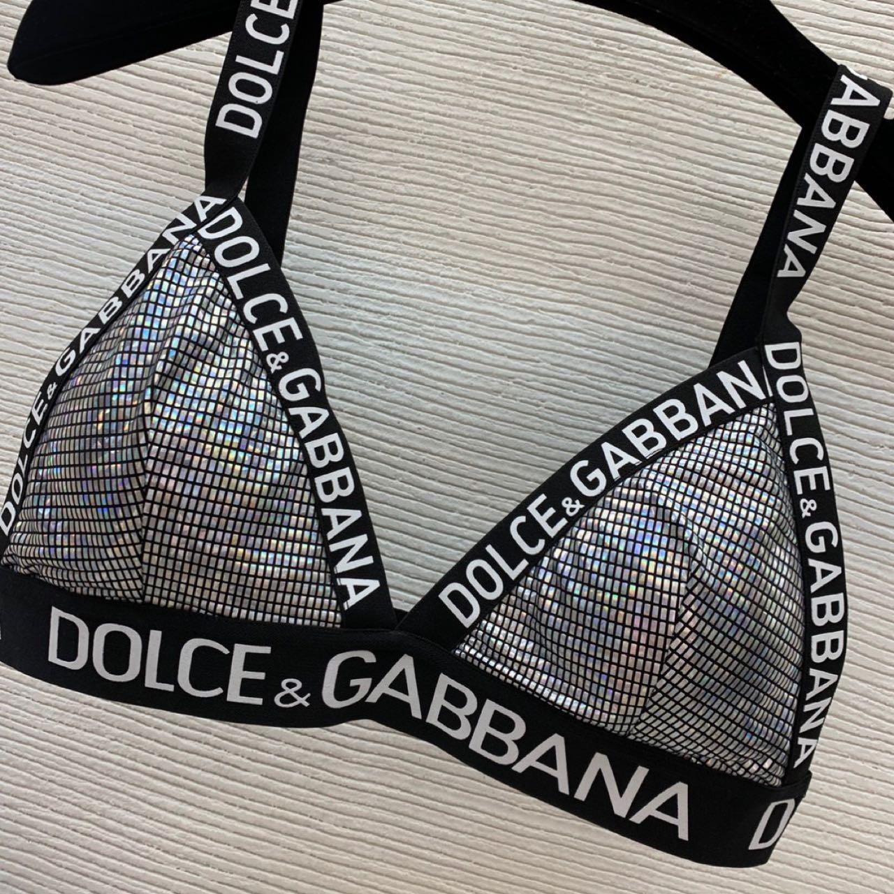 Dolce & Gabbana Crystal mesh triangle Bra & Briefs  - PerfectKickZ