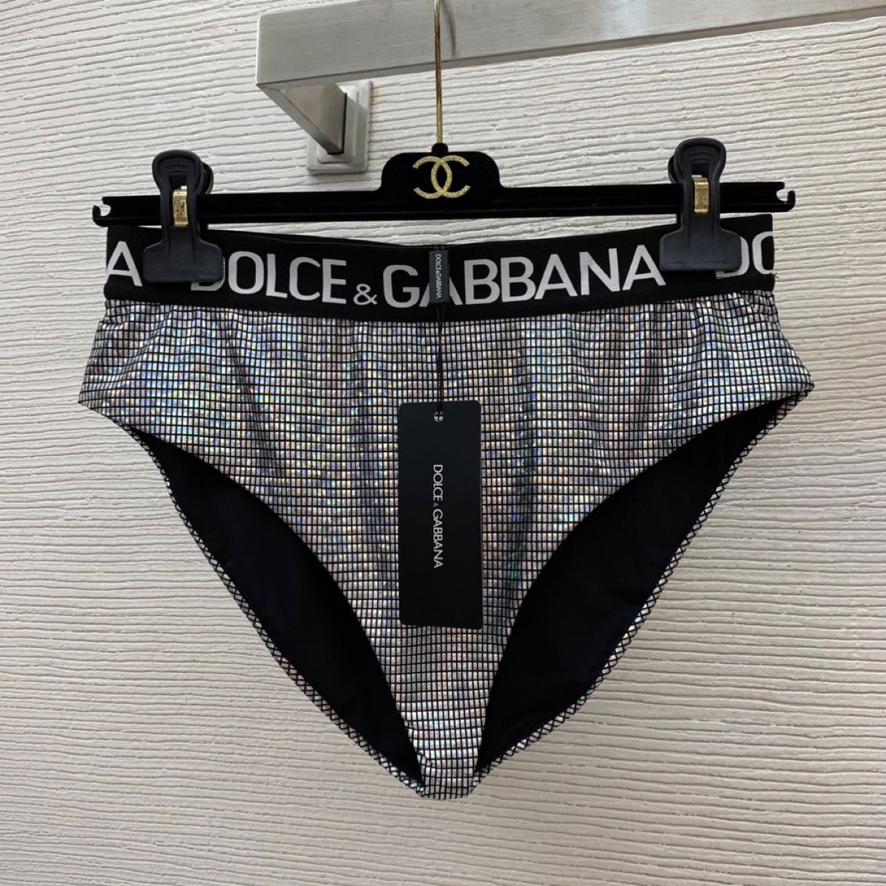 Dolce & Gabbana Crystal mesh triangle Bra & Briefs  - PerfectKickZ