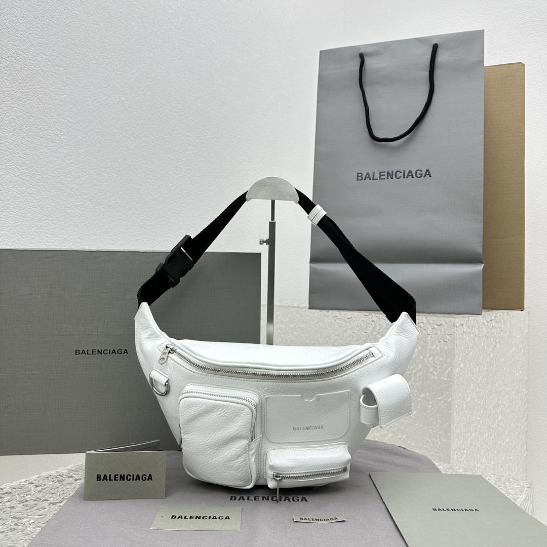 Balenciaga Superbusy Beltpack In White - PerfectKickZ
