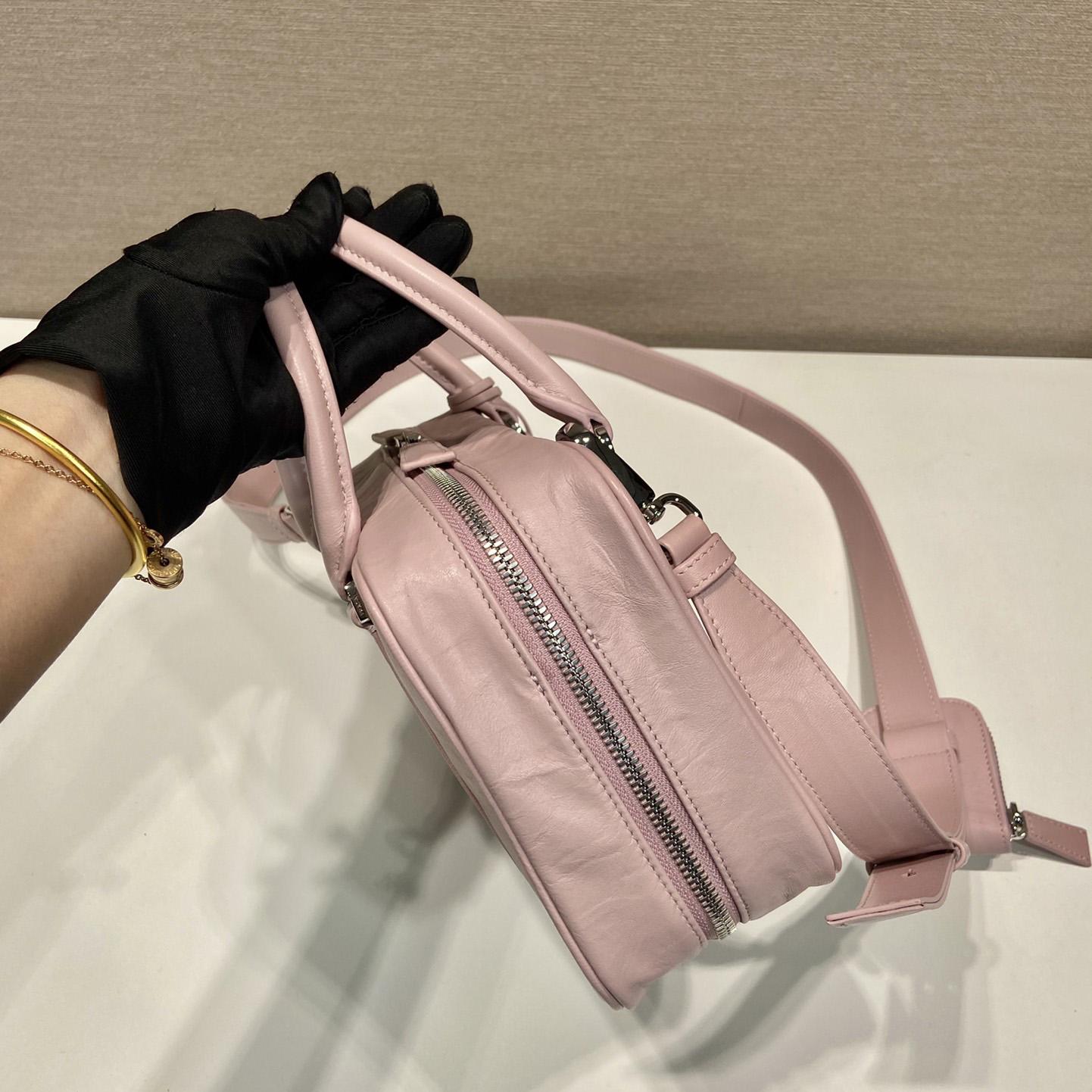 Prada Medium Antique Nappa Leather Top Handle Bag - PerfectKickZ