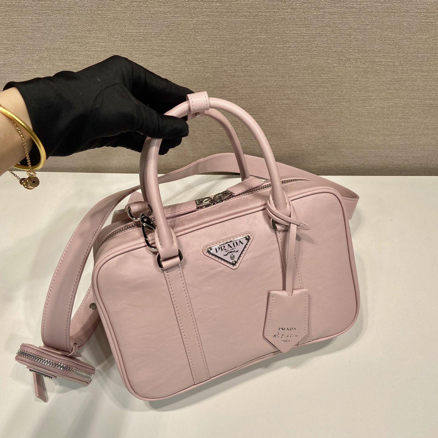 Prada Medium Antique Nappa Leather Top Handle Bag - 