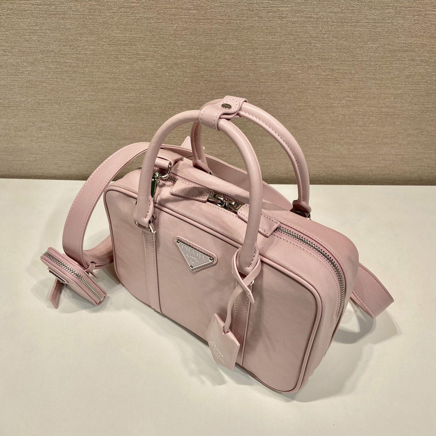 Prada Medium Antique Nappa Leather Top Handle Bag - 