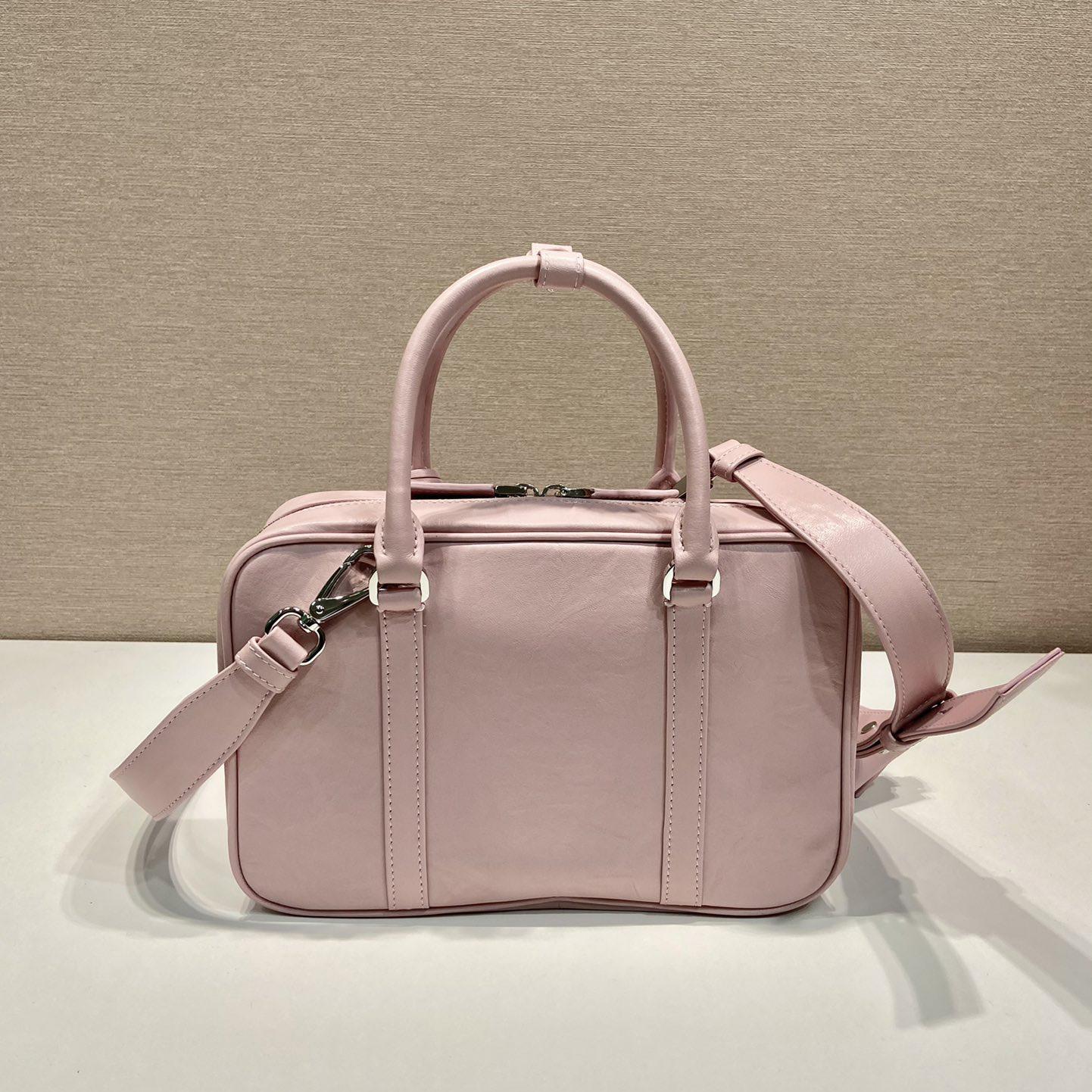 Prada Medium Antique Nappa Leather Top Handle Bag - 