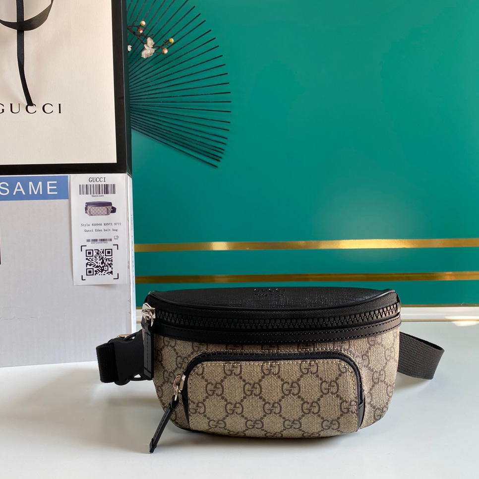 Gucci GG Supreme Monogram Belt Bag (23-11.5-7.5cm) - PerfectKickZ