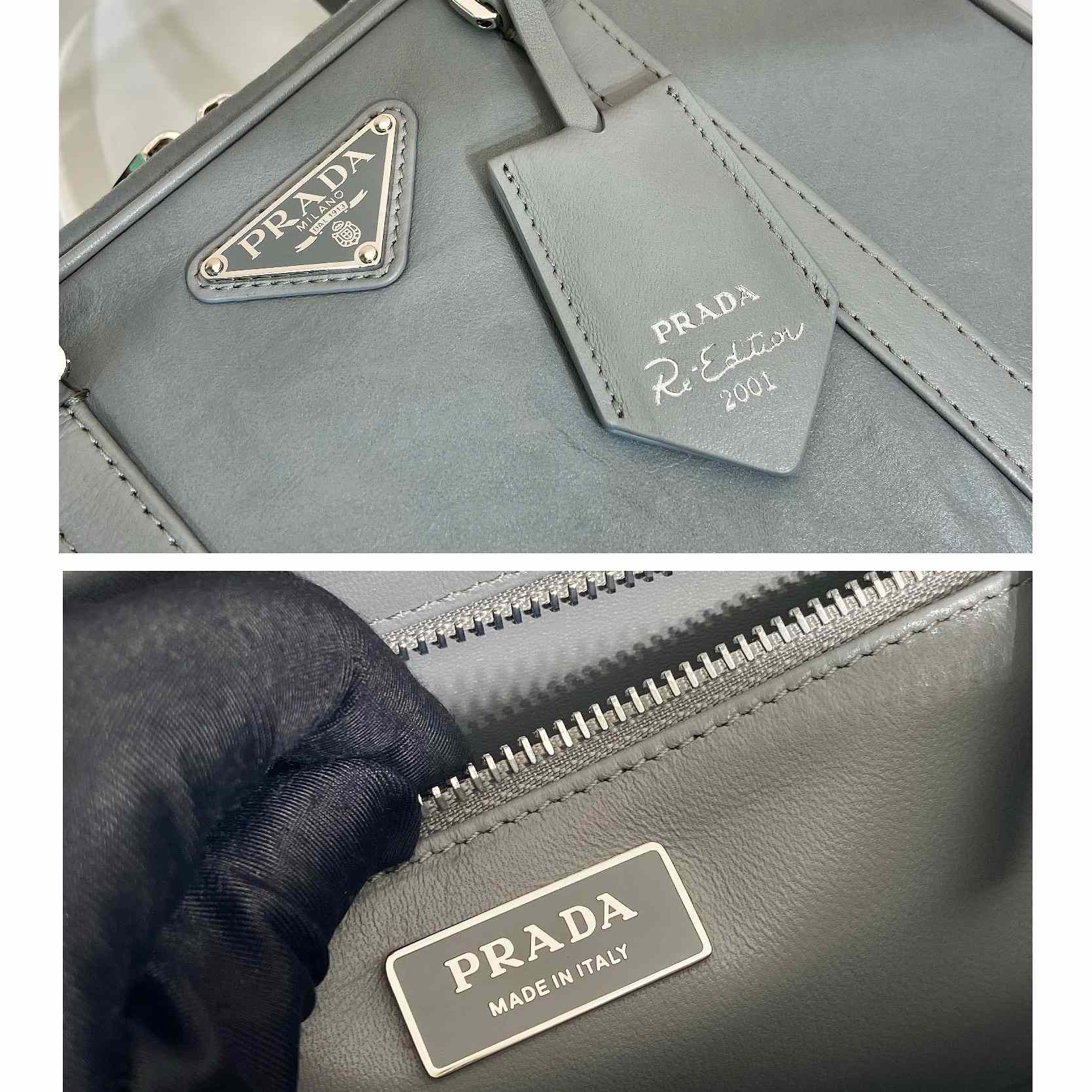 Prada Medium Antique Nappa Leather Top Handle Bag - PerfectKickZ