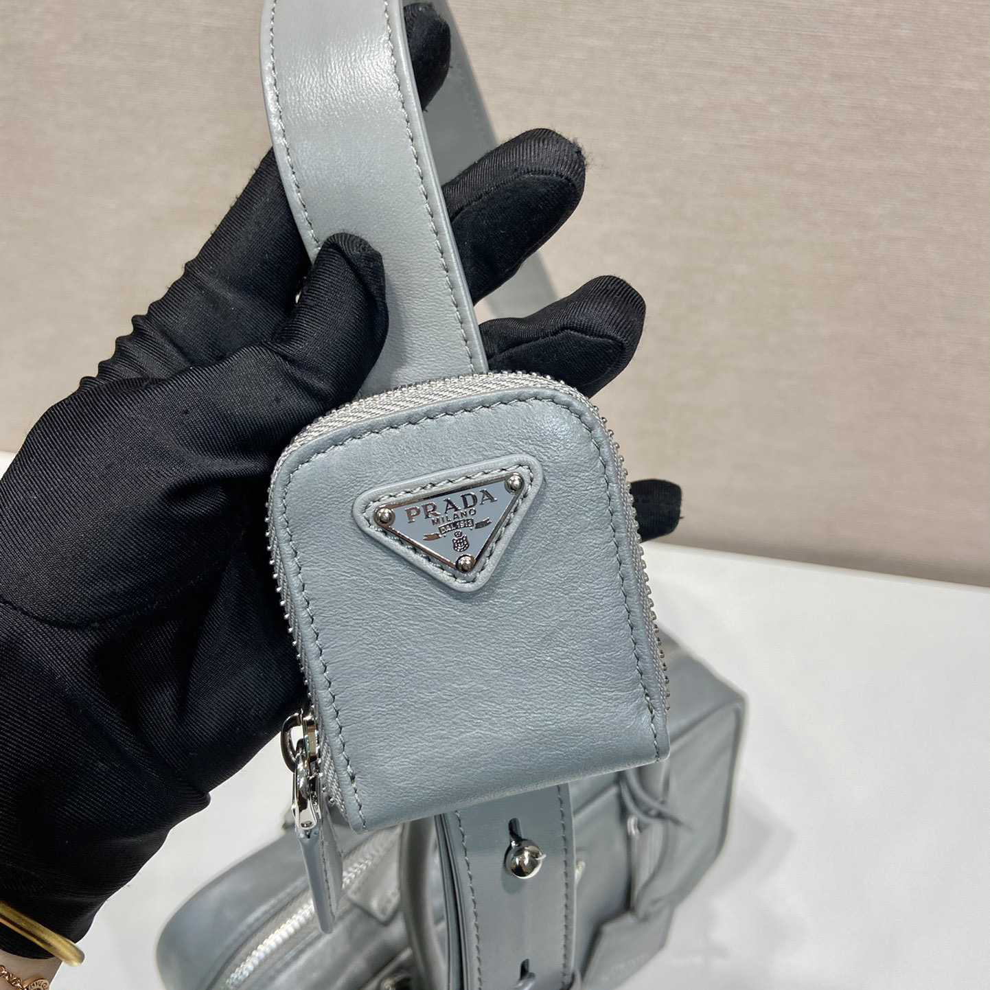 Prada Medium Antique Nappa Leather Top Handle Bag - PerfectKickZ