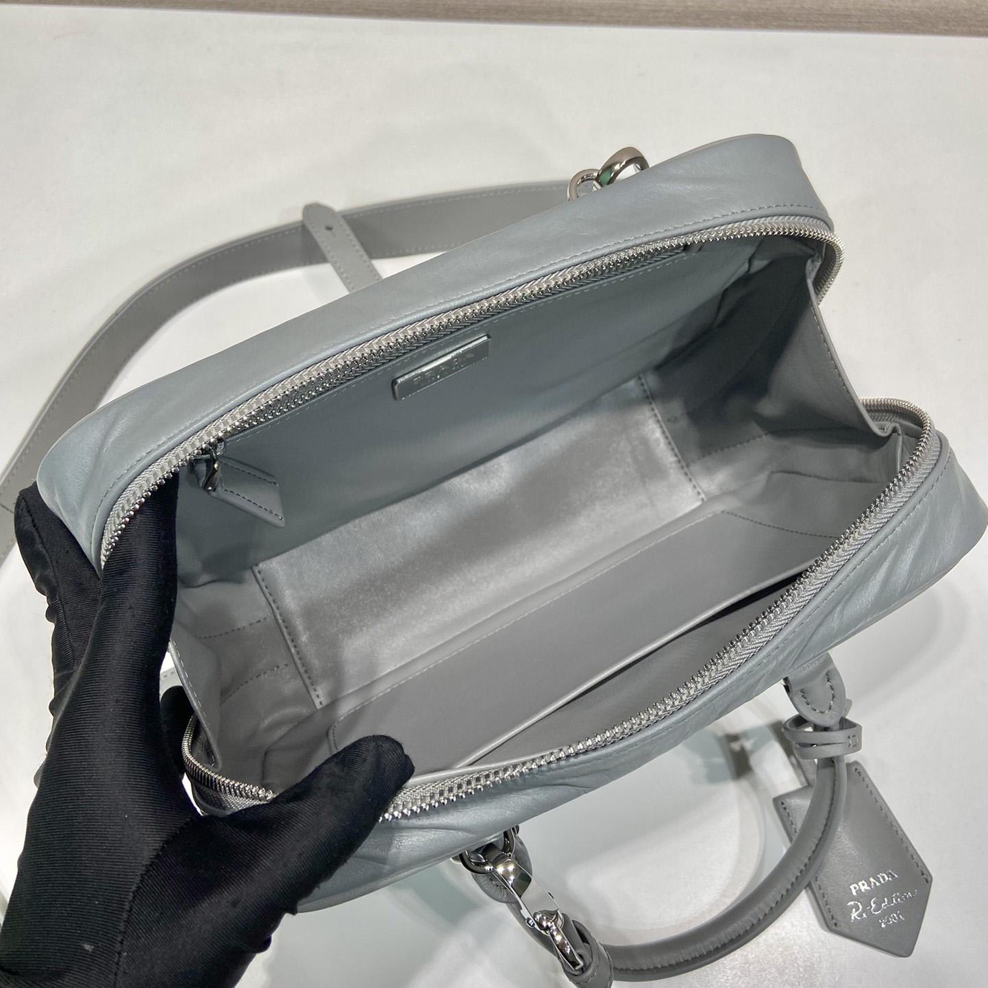 Prada Medium Antique Nappa Leather Top Handle Bag - PerfectKickZ