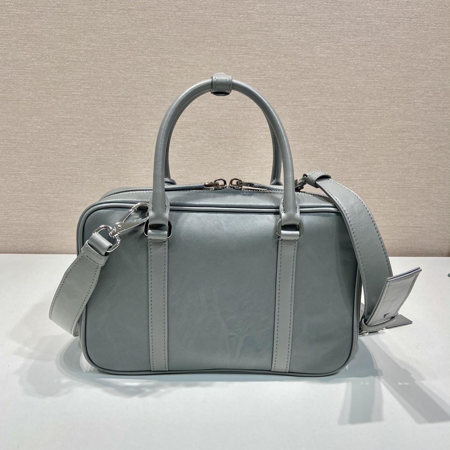 Prada Medium Antique Nappa Leather Top Handle Bag - PerfectKickZ