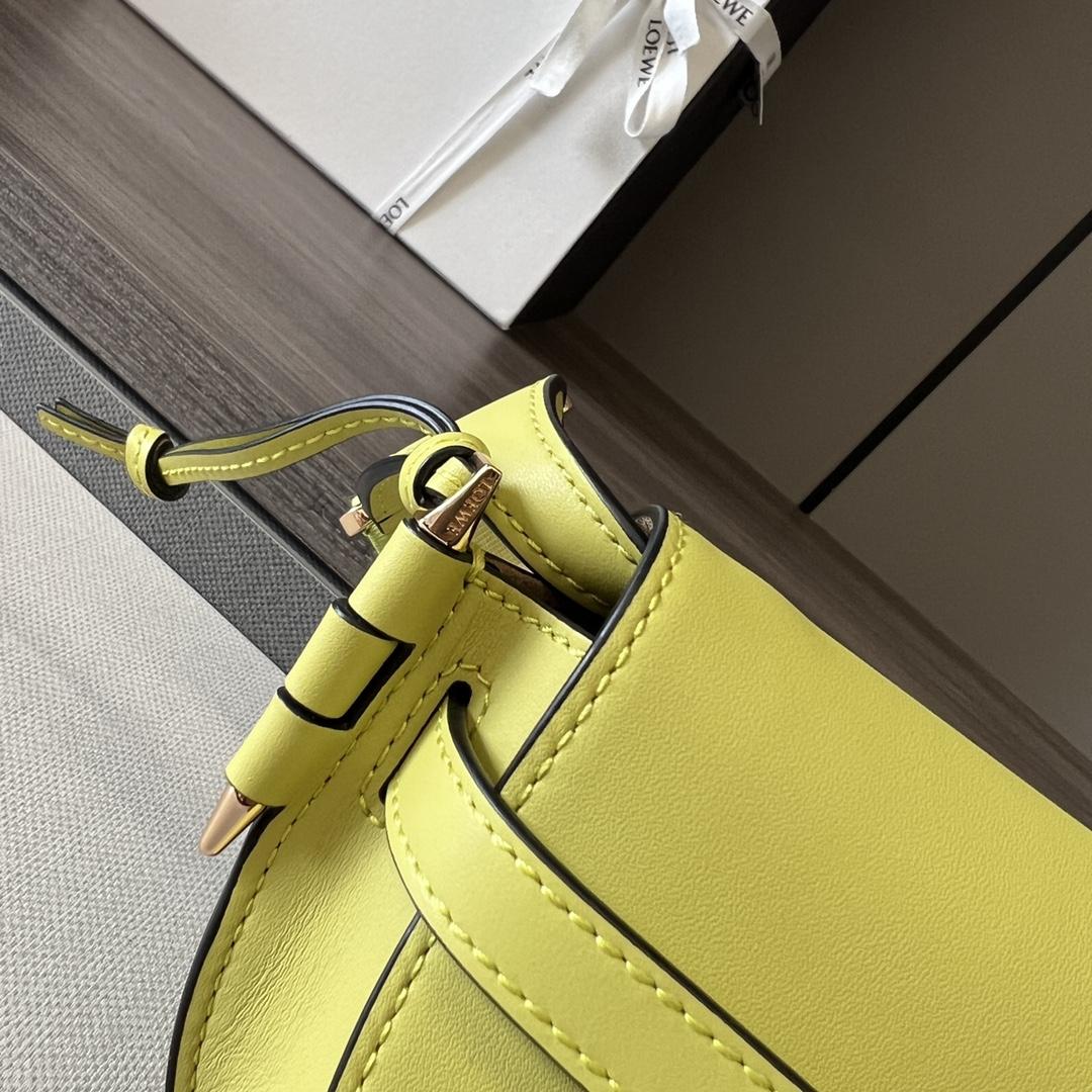 Loewe Mini Gate Dual Bag In Soft Calfskin And Jacquard - PerfectKickZ