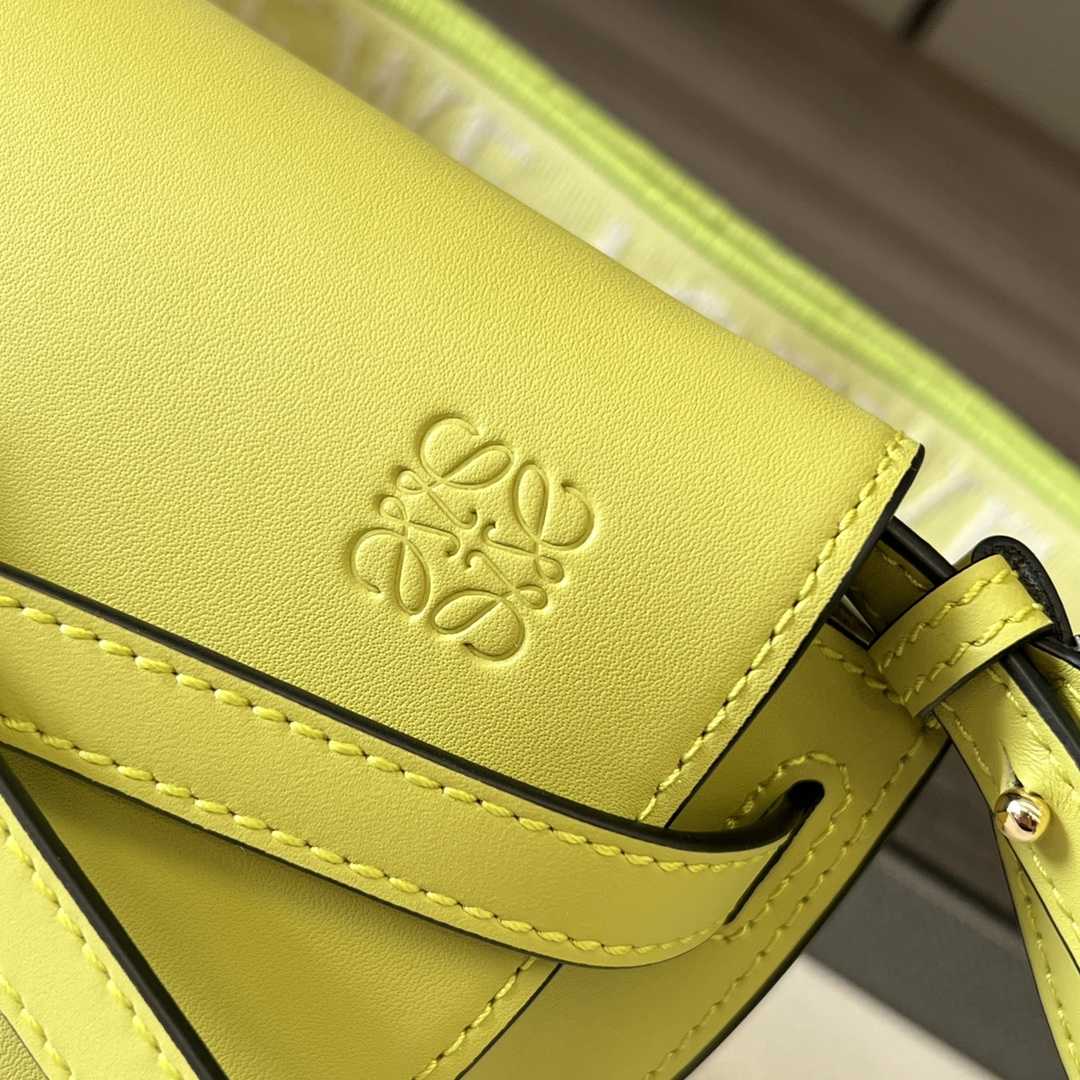 Loewe Mini Gate Dual Bag In Soft Calfskin And Jacquard - PerfectKickZ