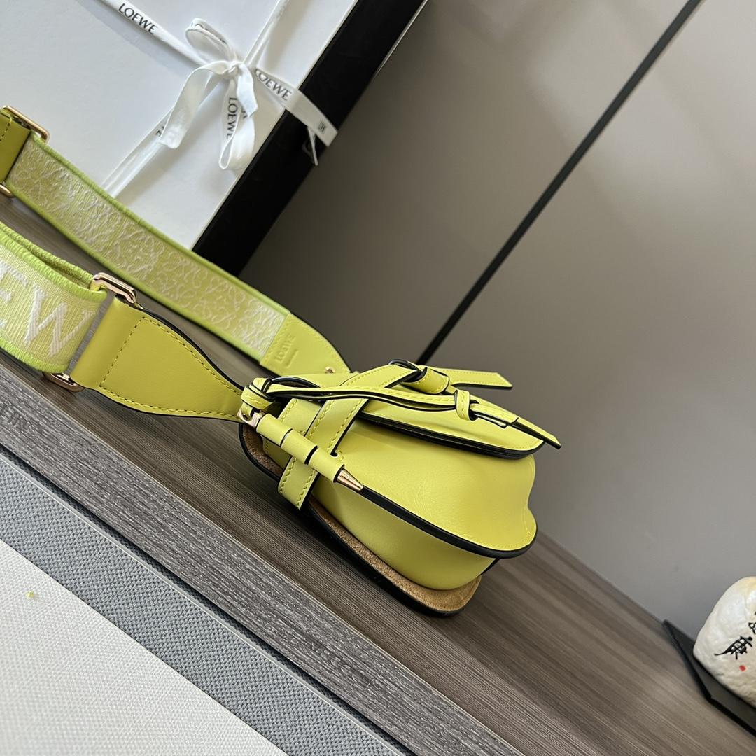 Loewe Mini Gate Dual Bag In Soft Calfskin And Jacquard - PerfectKickZ
