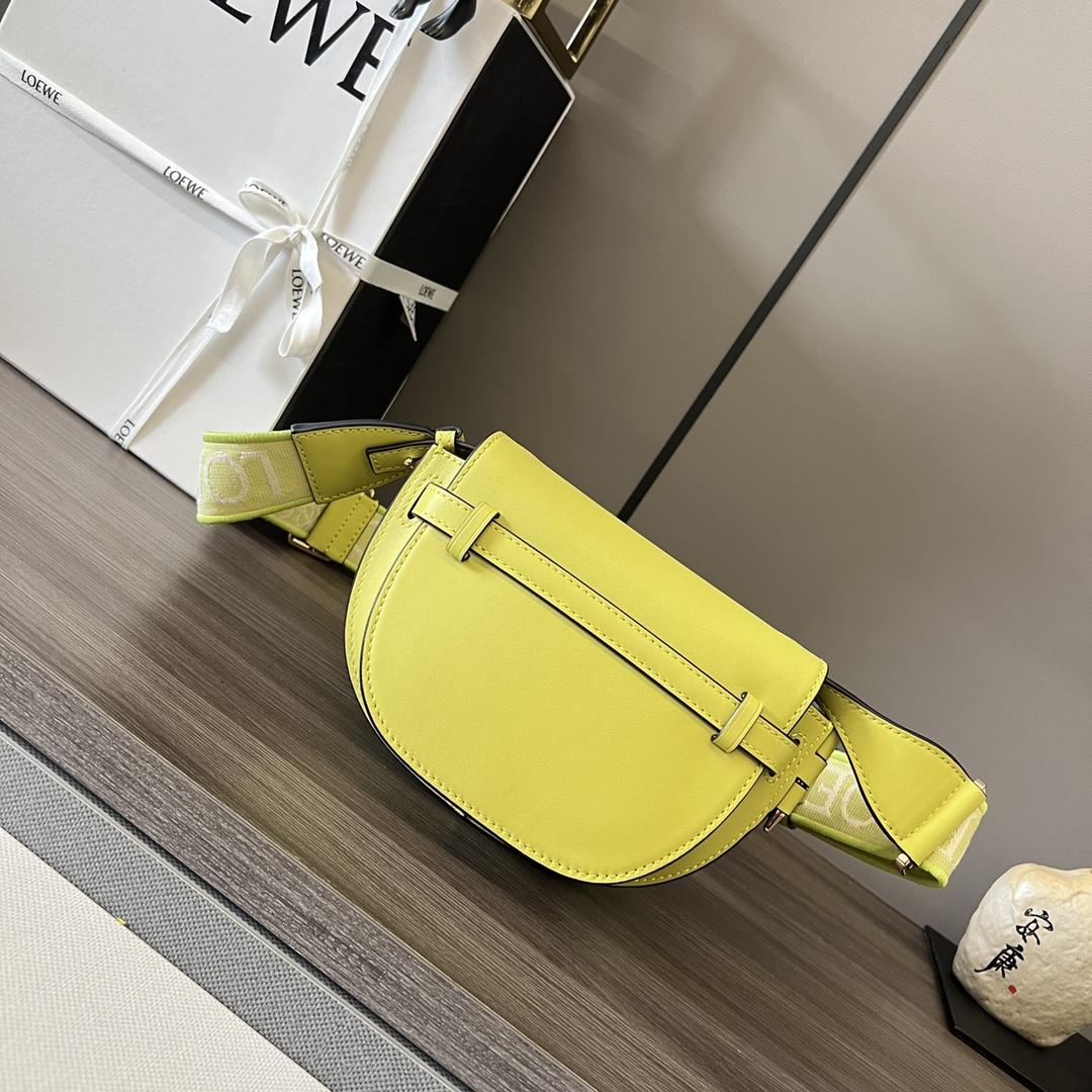 Loewe Mini Gate Dual Bag In Soft Calfskin And Jacquard - PerfectKickZ