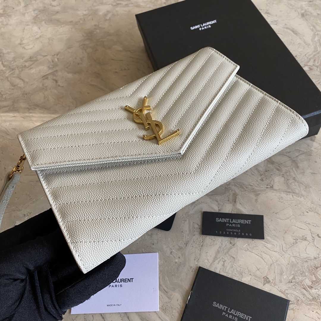 Saint Laurent Monogramme Quilted Textured-Leather Pouch(21-16-3CM) - PerfectKickZ