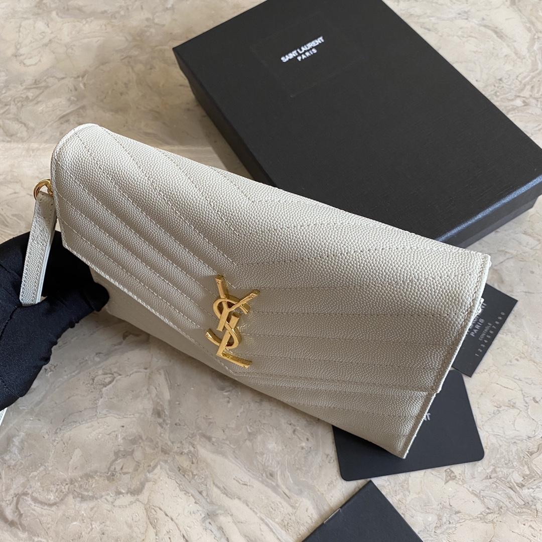 Saint Laurent Monogramme Quilted Textured-Leather Pouch(21-16-3CM) - PerfectKickZ