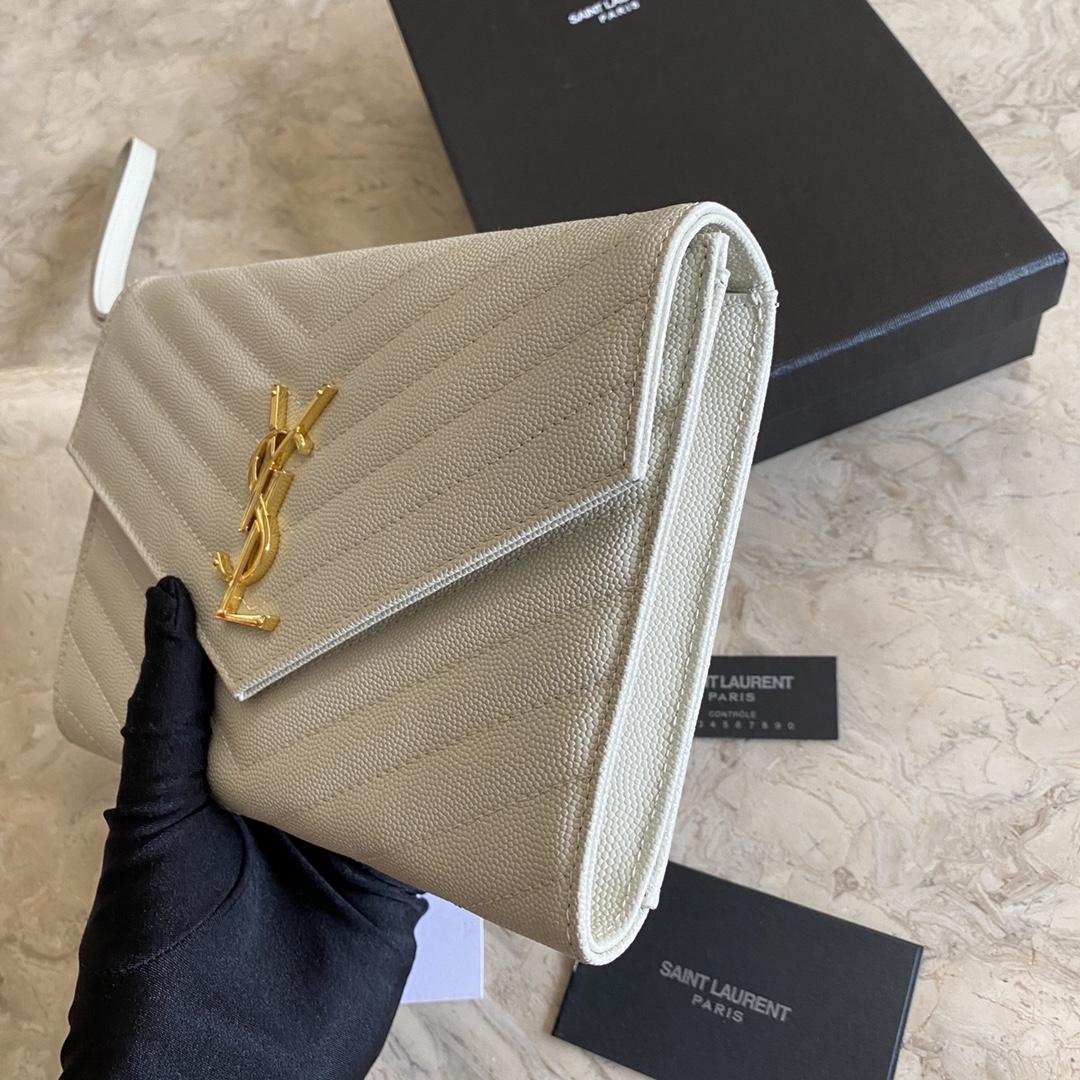 Saint Laurent Monogramme Quilted Textured-Leather Pouch(21-16-3CM) - PerfectKickZ
