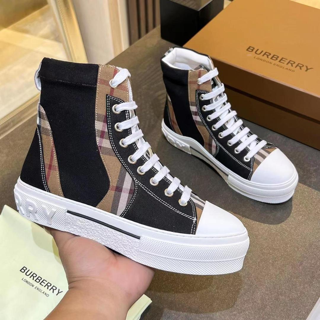 Burberry Vintage Check Lace-up Sneakers - PerfectKickZ