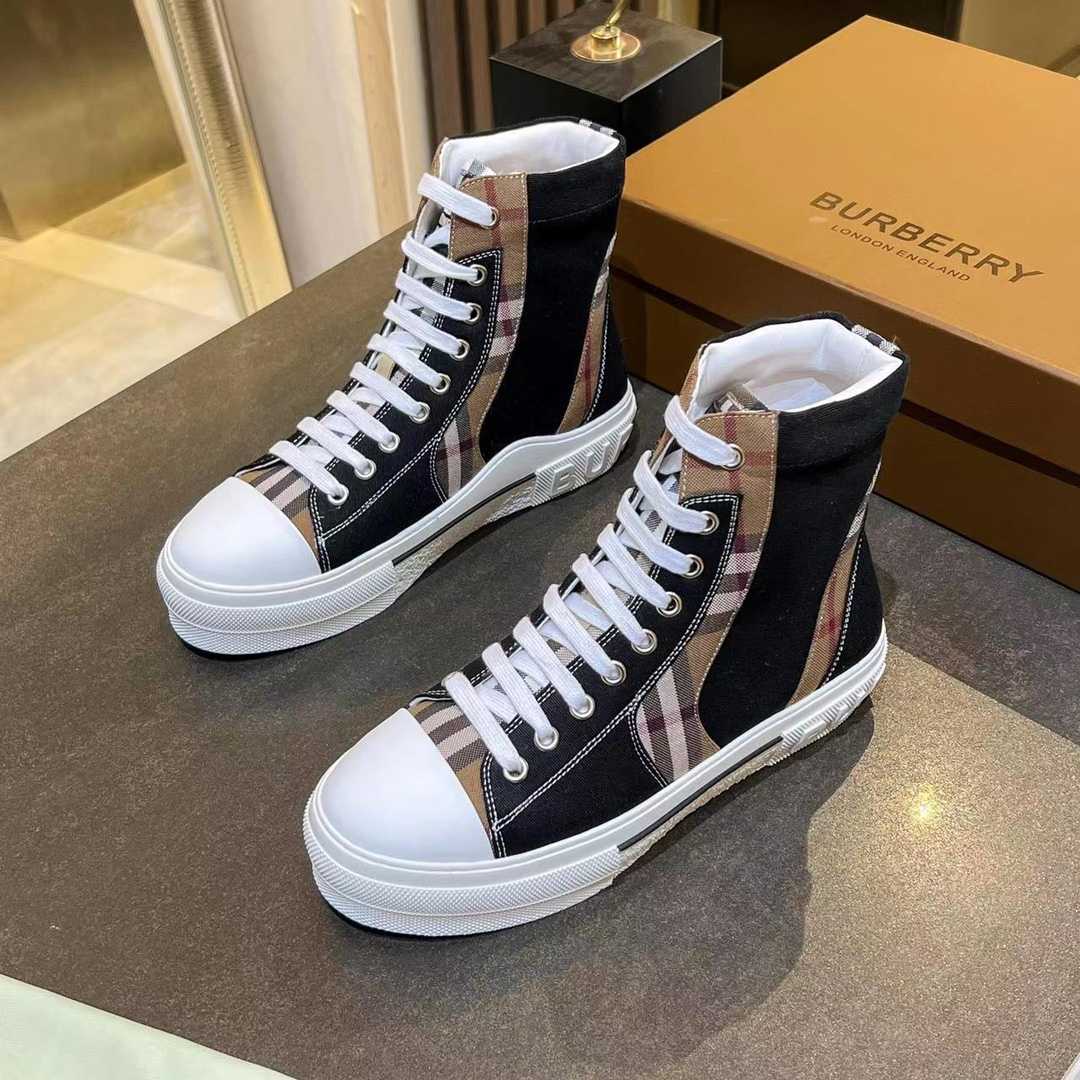 Burberry Vintage Check Lace-up Sneakers - PerfectKickZ