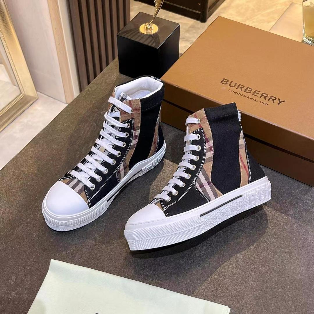 Burberry Vintage Check Lace-up Sneakers - PerfectKickZ