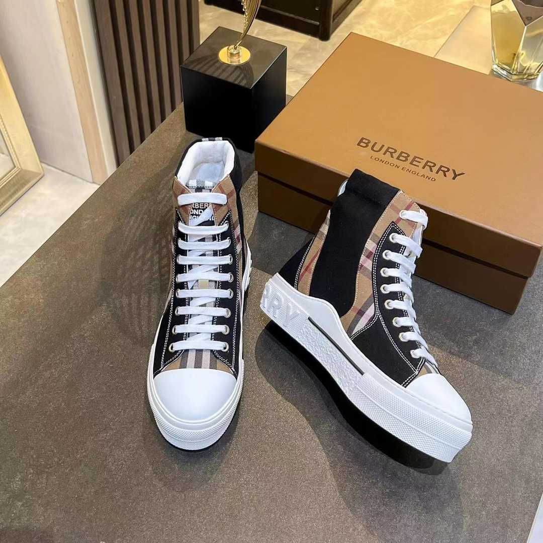 Burberry Vintage Check Lace-up Sneakers - PerfectKickZ