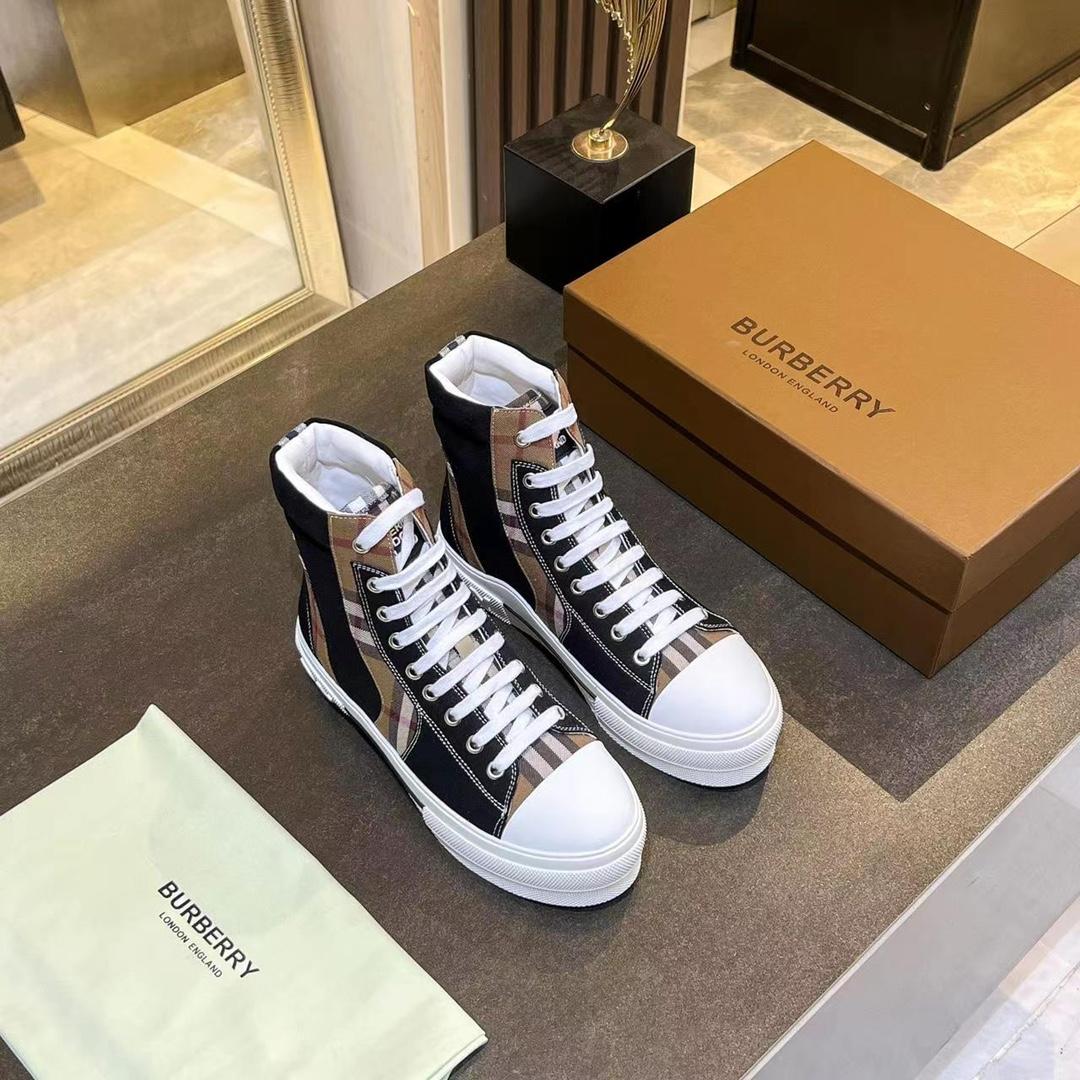 Burberry Vintage Check Lace-up Sneakers - PerfectKickZ